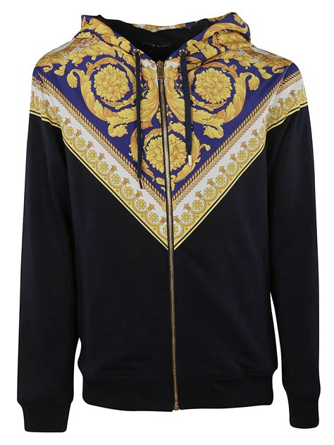 versace collection men's sweatshirt|versace barocco hoodie.